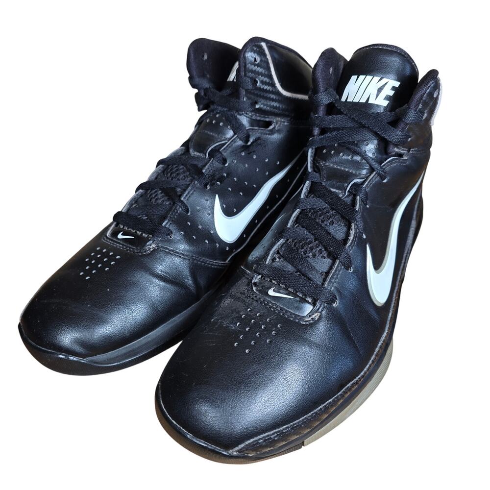 Nike Prime Hype DF II Airmax Men's Mid Black White Basketball Shoes Sized 10